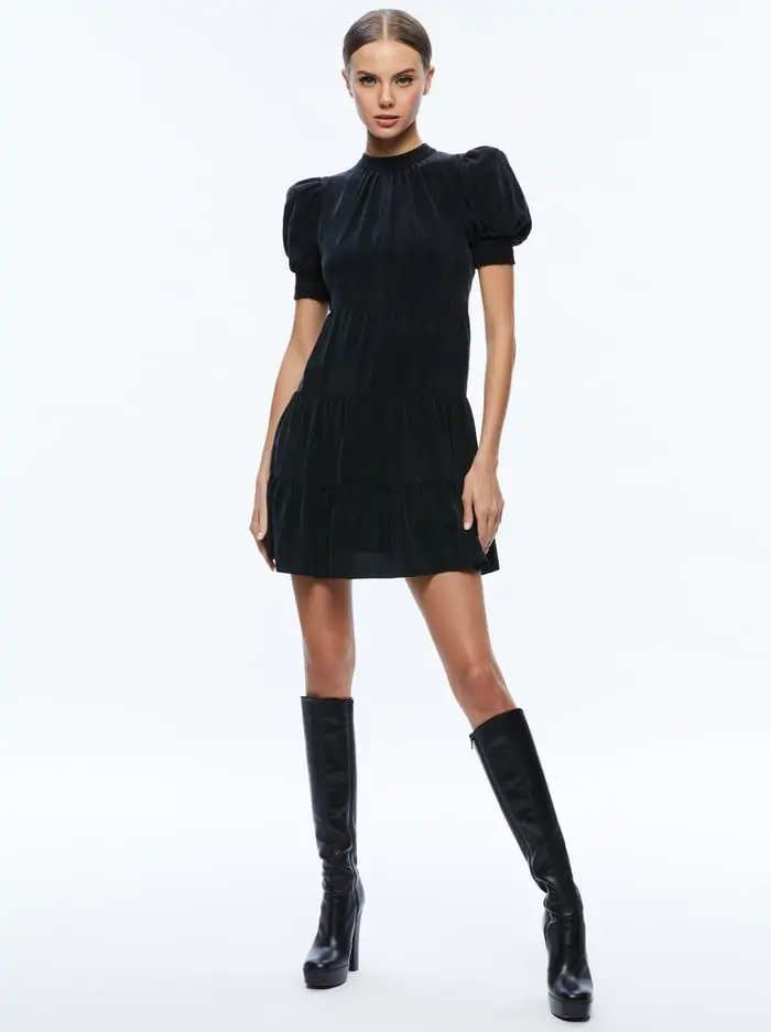 DORINE PUFF SLEEVE MINI DRESS